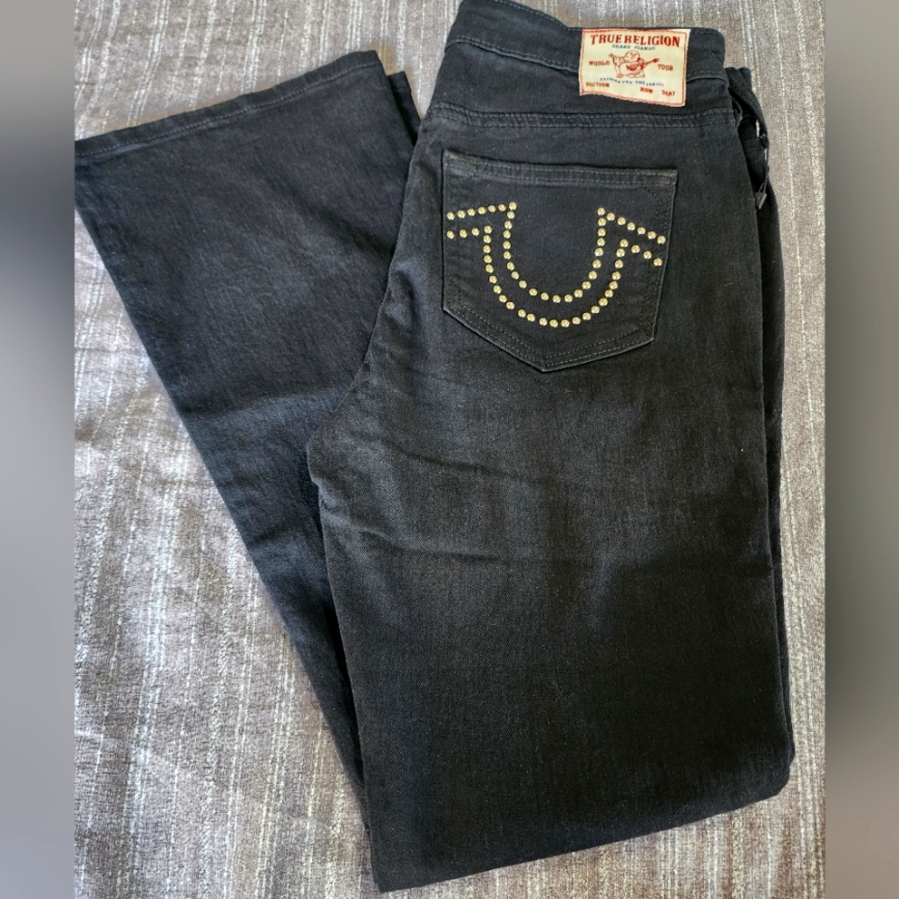 True Religion Becca SN Mr. Studs Boot Cut Jeans, Size 30 NWT